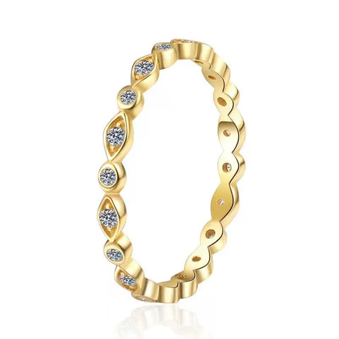 Moissanit Ring Mercury - Gold