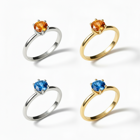 Moissanit Ring San Bélle Solara - Silber