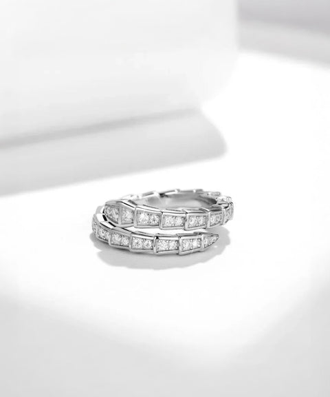 Moissanit Ring Elysia (Schlangenform)