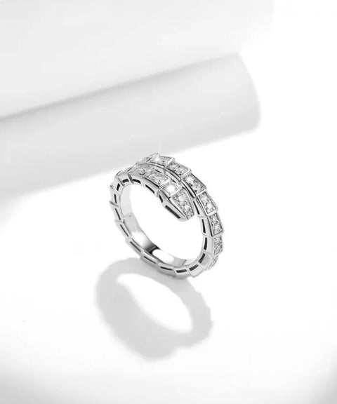 Moissanit Ring Elysia (Schlangenform)