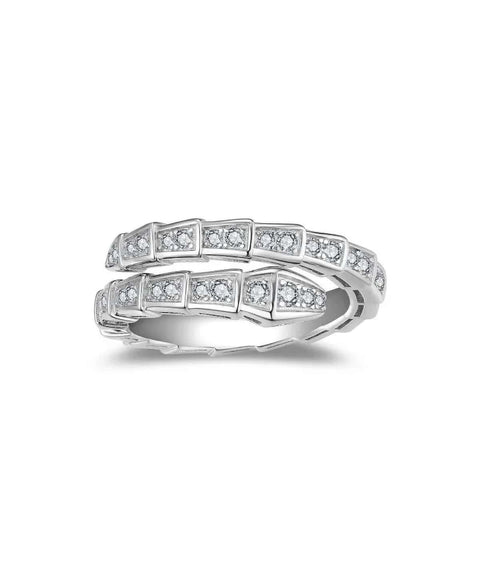 Moissanit Ring Elysia (Schlangenform)