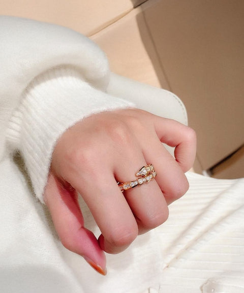 Moissanit Ring Elysia (Schlangenform)