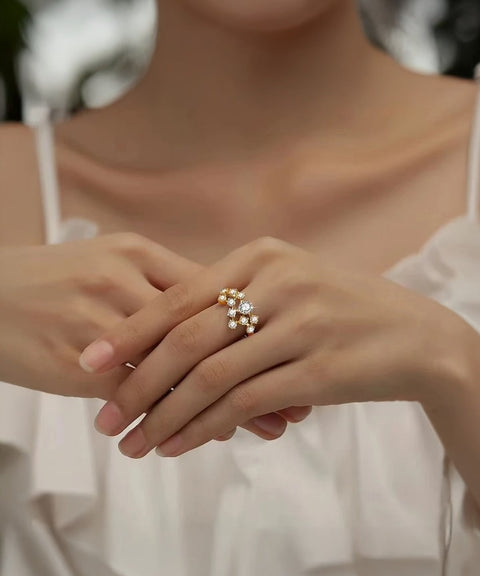 Moissanit Ring Canto - Gold