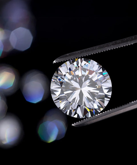 Lose Moissanit Steine - Rundschliff