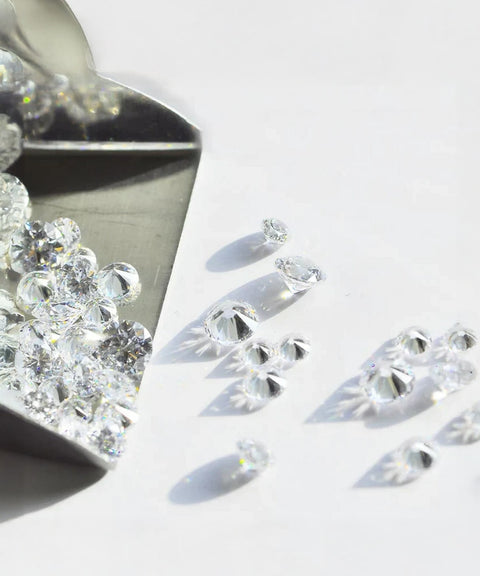 Lose Moissanit Steine - Rundschliff