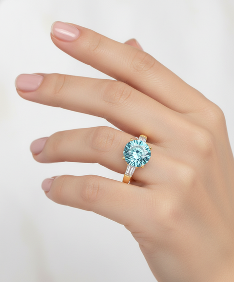 Moissanit Ring Nova - Gold