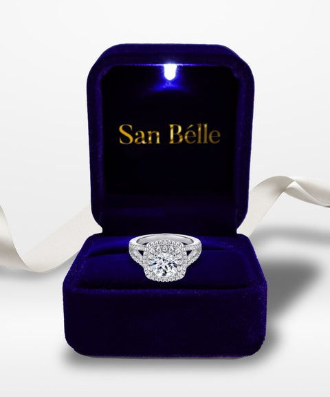 Anillo de moissanita Glamour