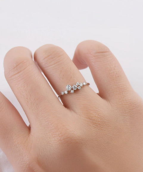 Anello Moissanite Sienna - Oro