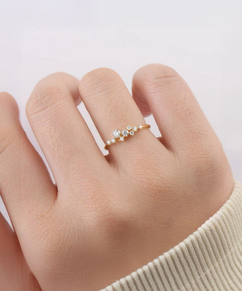 Anello Moissanite Sienna - Oro